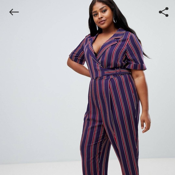 ASOS Curve Pants - NWT ASOS DESIGN Curve wrap jumpsuit